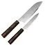 Yaxell Hana – 2-delige Messenset – Santokumes 16,5 cm & Universeelmes 12 cm – Damaststaal – Japanse Topkwaliteit