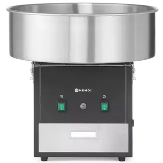 HENDI Suikerspinmachine zwart 1130 W met rvs kom en handige lade