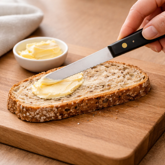 Robert Herder Ontbijtmes – Frans Lemmet – RVS – Lemmet 100 mm – Heft POM