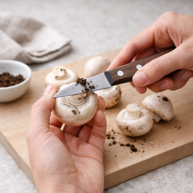 Robert Herder Classic 150 Molenmes – Schilmesje – RVS – Recht – Lemmet 65 mm – Heft Walnotenhout