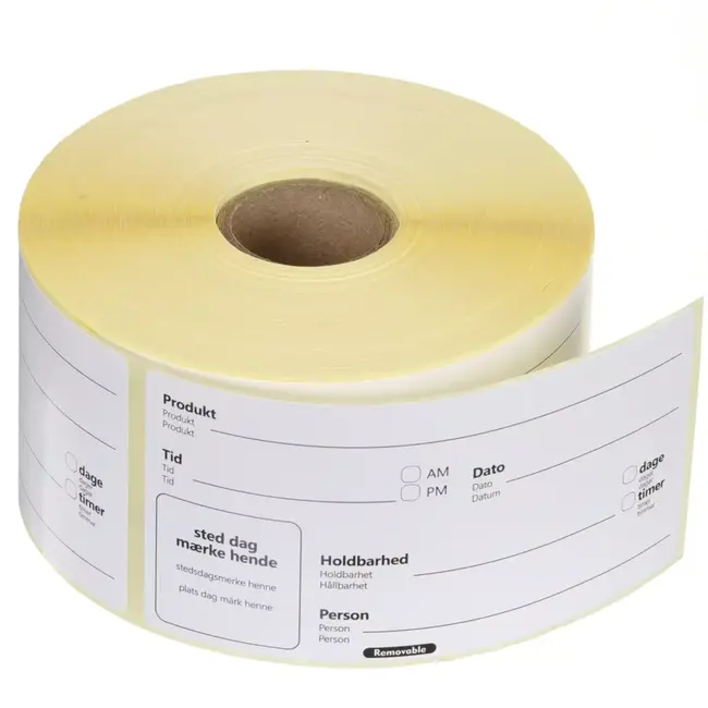 HENDI Verwijderbare houdbaarheidsstickers - 500 stuks 100x50mm