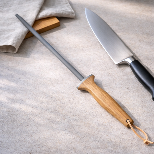 Robert Herder Slijpstaaf grijs met eikenhout handvat - Korrel 800/1000 JIS