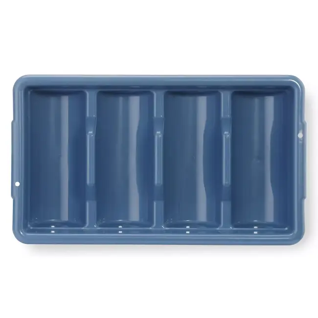 HENDI 200-delige bestekset met blauwe bestekbak 525 x 300 x 95 mm inclusief messen vorken lepels