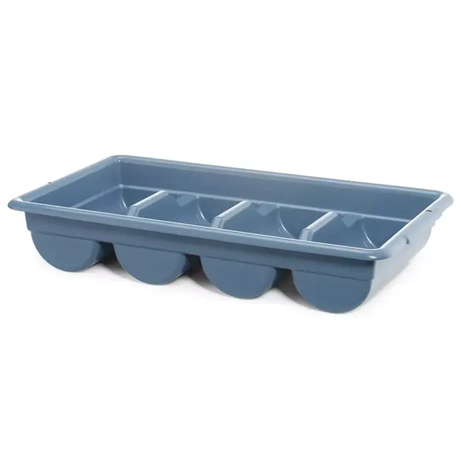 HENDI 200-delige bestekset met blauwe bestekbak 525 x 300 x 95 mm inclusief messen vorken lepels