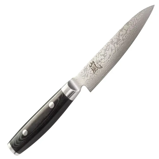 Yaxell Ran Messenset – 7-delig – Magnetische Messenhouder Walnoot met 6 Messen – 69 Lagen Damaststaal – VG10 Staal – 61 HRC – Canvas-Micarta Heft