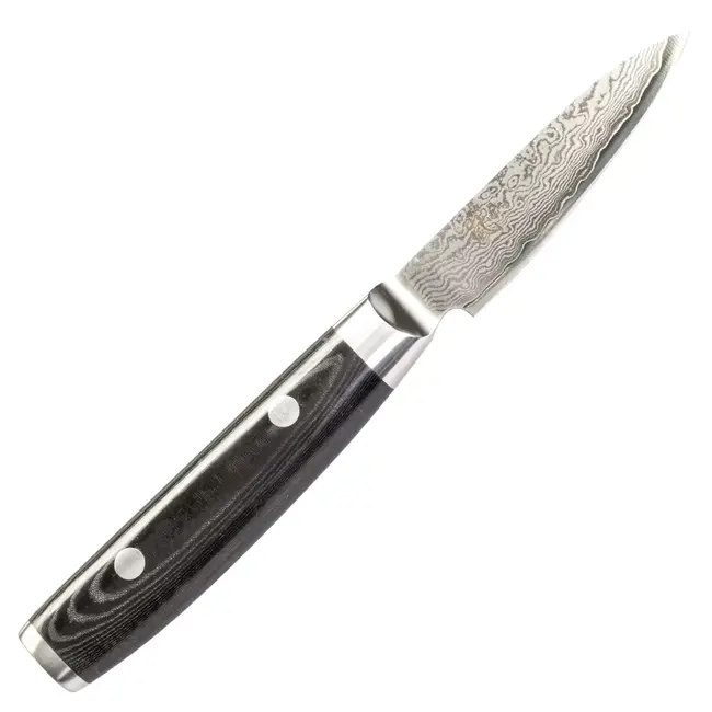 Yaxell Ran Messenset – 7-delig – Magnetische Messenhouder Walnoot met 6 Messen – 69 Lagen Damaststaal – VG10 Staal – 61 HRC – Canvas-Micarta Heft