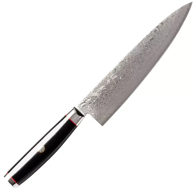 Yaxell Super Gou Ypsilon Koksmes 20 cm – 193 Lagen Damaststaal – SG2 Staal – 63 HRC – Canvas-Micarta Heft – Japan