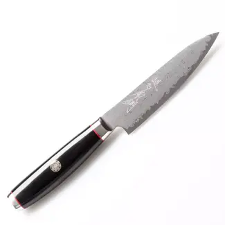 Yaxell Super Gou Ypsilon Universeelmes 12 cm – 193 Lagen Damaststaal – SG2 Staal – 63 HRC – Canvas-Micarta Heft – Japan