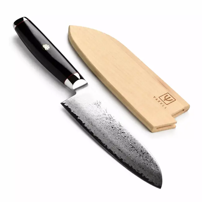 Yaxell Katana Mesbeschermer voor Santoku Mes 16,5 cm – Esdoornhout – Magnetische Schede
