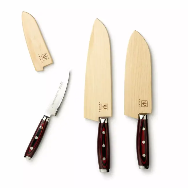 Yaxell Katana Mesbeschermer voor Universeelmes 12 cm – Esdoornhout – Magnetische Schede