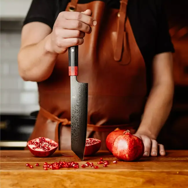 Yaxell Rei Kiritsuke mes 20 cm – 69 Lagen Damaststaal – VG10 Damaststaal – 61 HRC – Pakkahout Heft