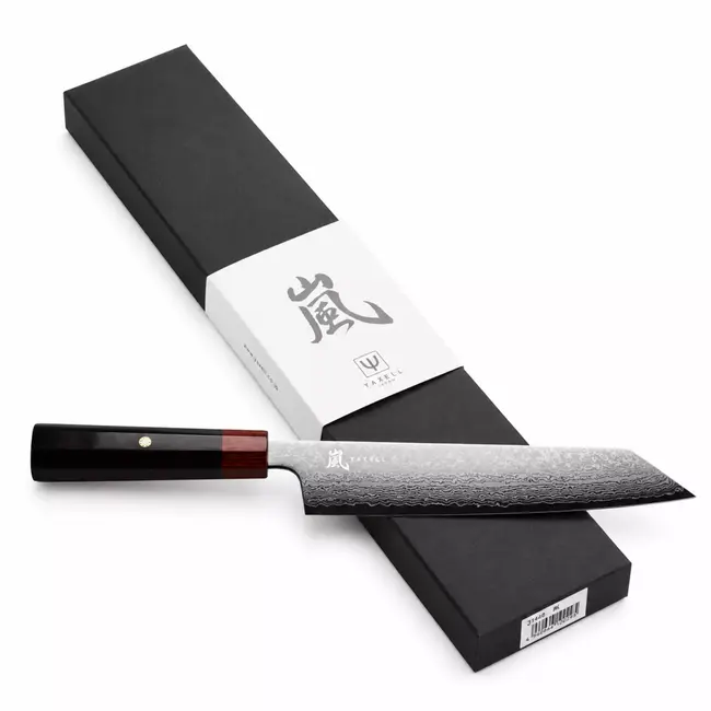 Yaxell Rei Kiritsuke mes 20 cm – 69 Lagen Damaststaal – VG10 Damaststaal – 61 HRC – Pakkahout Heft