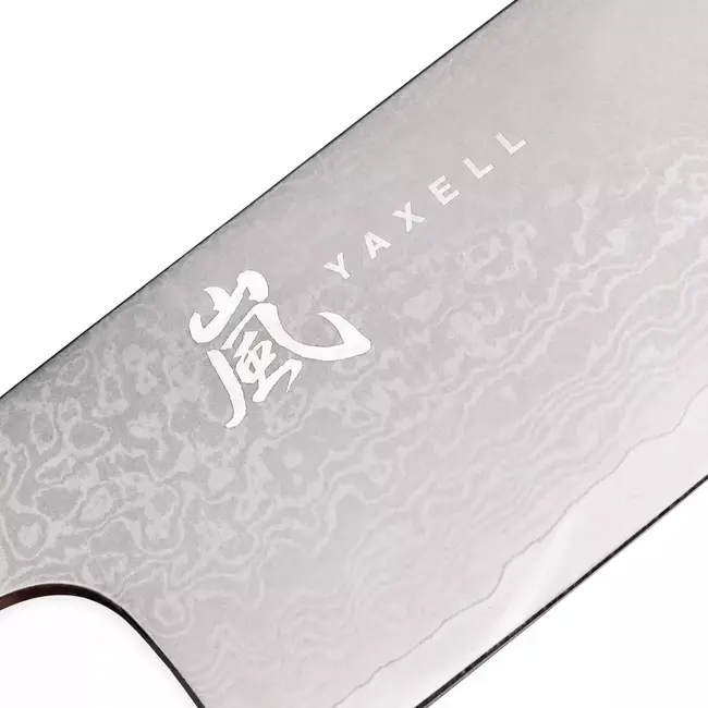 Yaxell Rei Sujihiki mes 23 cm – 69 Lagen Damaststaal – VG10 Damaststaal – 61 HRC – Pakkahout Heft