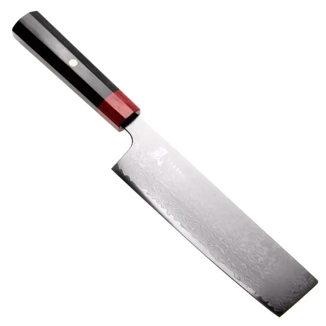 Yaxell Rei Nakiri mes 16,5 cm – 69 Lagen Damaststaal – VG10 Damaststaal – 61 HRC – Pakkahout Heft