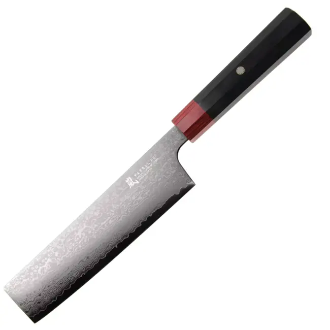 Yaxell Rei Nakiri mes 16,5 cm – 69 Lagen Damaststaal – VG10 Damaststaal – 61 HRC – Pakkahout Heft