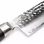 Yaxell Taishi Santoku Mes 12,5 cm – VG-10 Staal – Hardheid 61 HRC – Tsuchime Afwerking – Gehamerd Lemmet – Zwart Pakka Beukenhout Handvat