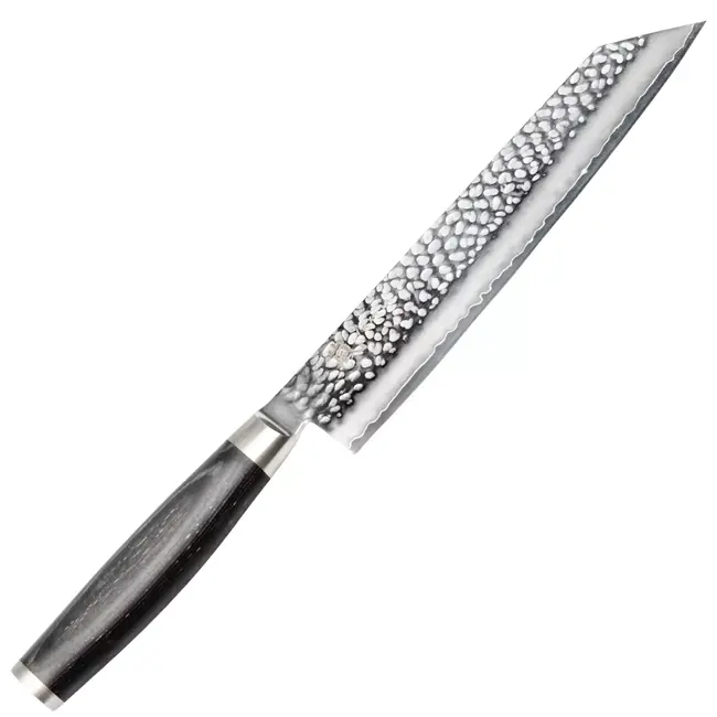 Yaxell Taishi Kiritsuke Koksmes 20 cm – VG-10 Staal – Hardheid 61 HRC – Tsuchime Afwerking – Gehamerd Lemmet – Zwart Pakka Beukenhout Handvat