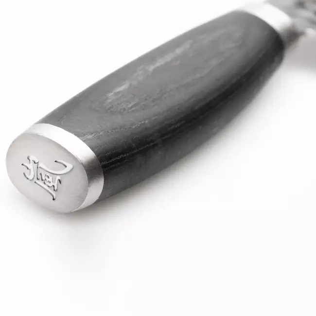 Yaxell Taishi Uitbeenmes 15 cm – VG-10 Staal – Hardheid 61 HRC – Tsuchime Afwerking – Gehamerd Lemmet – Zwart Pakka Beukenhout Handvat