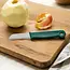 Solingen Schilmesje – RVS Glad – 16 cm met Blade Cover – Donker Groen – 10 Stuks