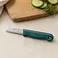 Solingen Schilmesje – RVS Glad – 16 cm met Blade Cover – Donker Groen – 10 Stuks