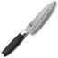 Yaxell Taishi Santoku Mes 16,5 cm – VG-10 Staal – Hardheid 61 HRC – Tsuchime Afwerking – Gehamerd Lemmet – Zwart Pakka Beukenhout Handvat
