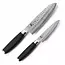 Yaxell Taishi – 2-delige Messenset – Santokumes 16,5 cm & Universeelmes 12 cm – VG-10 – Gehamerd Lemmet – Japanse Perfectie