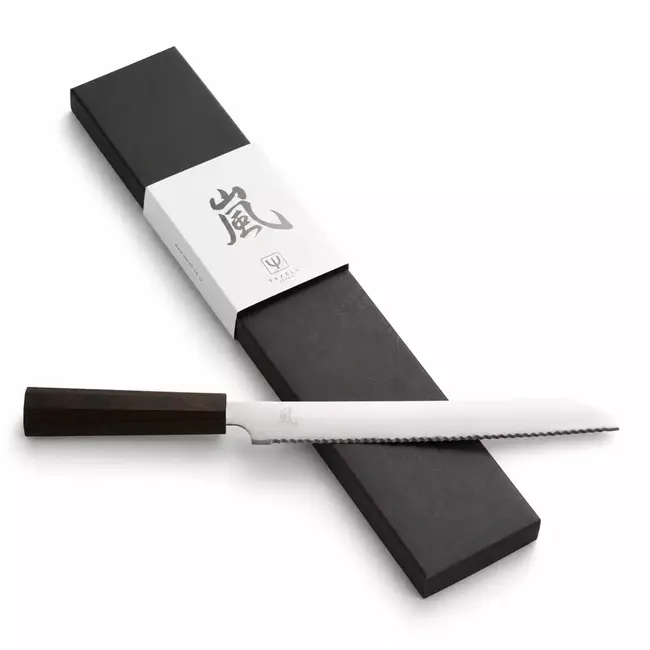 Yaxell Hana 23 cm Broodmes - MOVAX Staal 58 HRC - Japans Gekarteld Mes