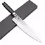 Yaxell Taishi Koksmes 24 cm – VG-10 Staal – Hardheid 61 HRC – Tsuchime Afwerking – Gehamerd Lemmet – Zwart Pakka Beukenhout Handvat