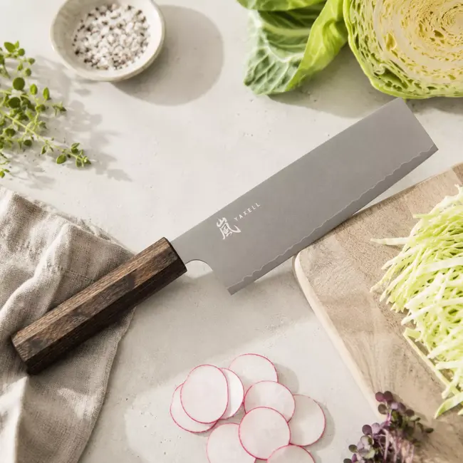 Yaxell Hana Nakiri 16,5 cm - MOVAX Staal 58 HRC - Japans Groentemes 