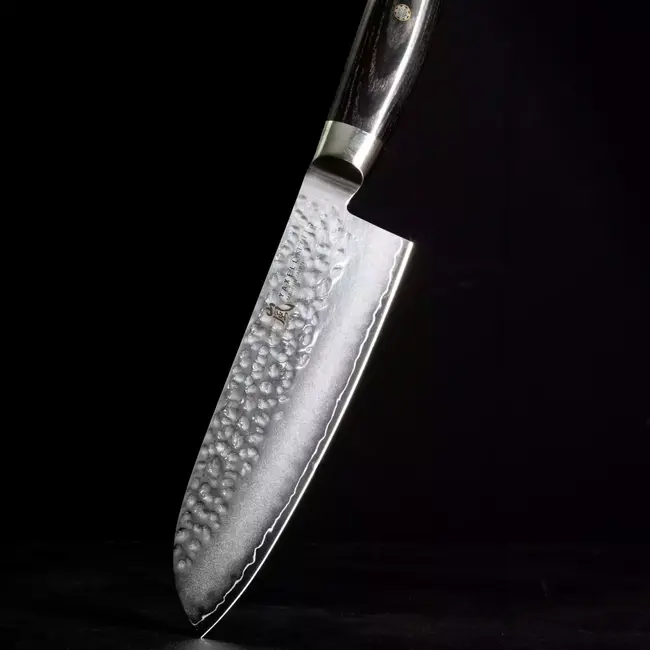 Yaxell Ketu Santokumes 16,5 cm – SG2 Stalen Kern – Tsuchime Finish – Pakkahout Handvat