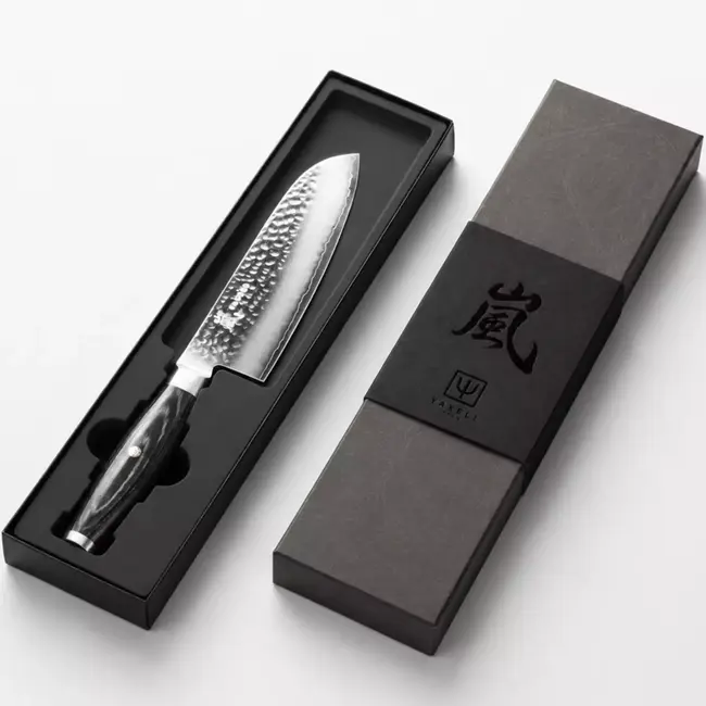 Yaxell Ketu Santokumes 16,5 cm – SG2 Stalen Kern – Tsuchime Finish – Pakkahout Handvat