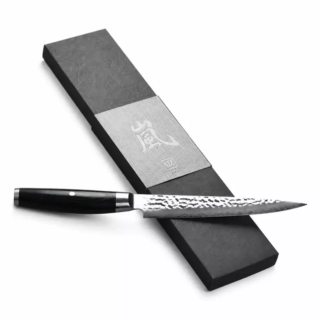 Yaxell Ketu Vleesmes 18 cm – SG2 Stalen Kern – Tsuchime Finish – Pakkahout Handvat