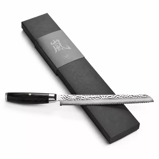 Yaxell Ketu Broodmes 23 cm – SG2 Stalen Kern – Tsuchime Finish – Pakkahout Handvat