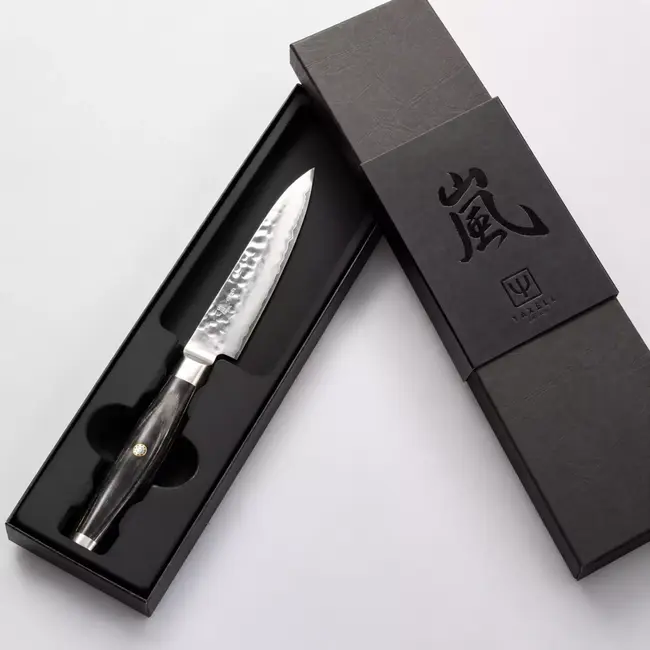 Yaxell Ketu Schilmes 10 cm – SG2 Stalen Kern – Tsuchime Finish – Pakkahout Handvat