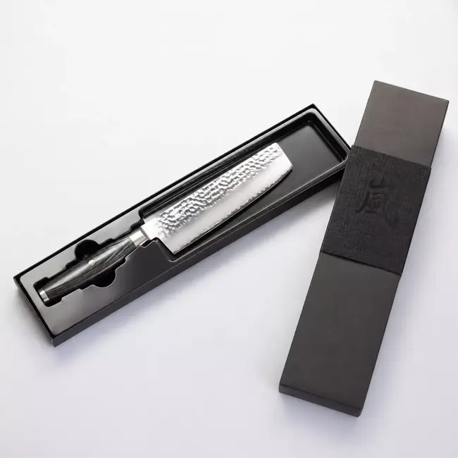 Yaxell Ketu Nakiri 16,5 cm – SG2 Stalen Kern – Tsuchime Finish – Pakkahout Handvat