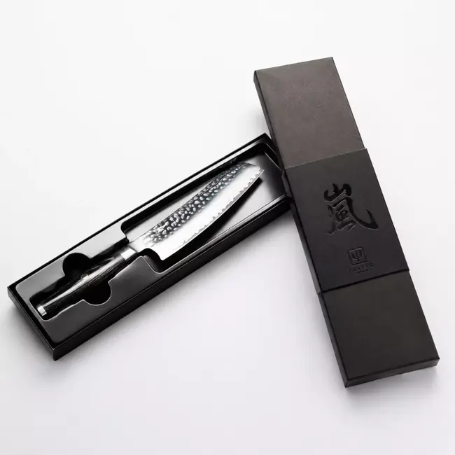 Yaxell Ketu Konata 14,5 cm – SG2 Stalen Kern – Tsuchime Finish – Pakkahout Handvat