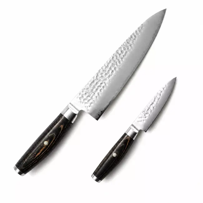 Yaxell KETU – 2-delige Messenset – SG2 Staal – Koksmes 20 cm & Schilmes 10 cm – Tsuchime Finish