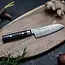 Yaxell Zen Santoku Koksmes 16,5 cm – 37 Lagen Damaststaal – Canvas-Micarta Heft