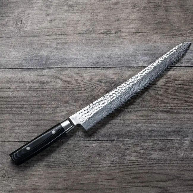 Yaxell Zen Broodmes 27 cm – 37 Lagen Damaststaal – Canvas-Micarta Heft