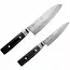 Yaxell Zen Messenset – 2-delig – Santokumes 16,5 cm en Universeel mes 12 cm – 37 Lagen Damaststaal – Canvas-Micarta Heft