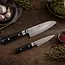 Yaxell Zen Messenset – 2-delig – Santokumes 16,5 cm en Universeel mes 12 cm – 37 Lagen Damaststaal – Canvas-Micarta Heft