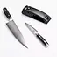 Yaxell Zen Geschenkset – 3-delig – Water Slijper met Koksmes 20 cm en Universeelmes 12 cm – 37 Lagen Damaststaal – Canvas-Micarta Heft