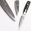 Yaxell Zen Messenset – 3-delig – Koksmes 20 cm, Universeel mes 12 cm en Schilmes 8 cm – 37 Lagen Damaststaal – Canvas-Micarta Heft
