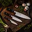 Yaxell Zen Messenset – 3-delig – Koksmes 20 cm, Universeel mes 12 cm en Schilmes 8 cm – 37 Lagen Damaststaal – Canvas-Micarta Heft