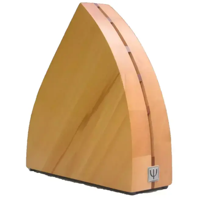 Yaxell Zen Messenset – 6-delig – Beukenhouten Messenblok met 5 Messen – 37 Lagen Damaststaal – Canvas-Micarta Heft