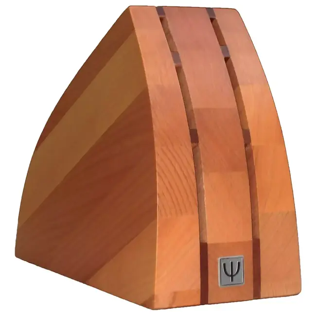 Yaxell Zen Messenset – 7-delig – Beukenhouten Messenblok met 6 Messen – 37 Lagen Damaststaal – Canvas-Micarta Heft