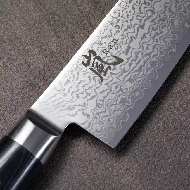 Yaxell Ran Santoku Koksmes 16,5 cm – 69 Lagen Damaststaal – VG10 Staal – 61 HRC – Canvas-Micarta Heft