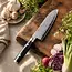 Yaxell Ran Santoku Koksmes 16,5 cm – 69 Lagen Damaststaal – VG10 Staal – 61 HRC – Canvas-Micarta Heft