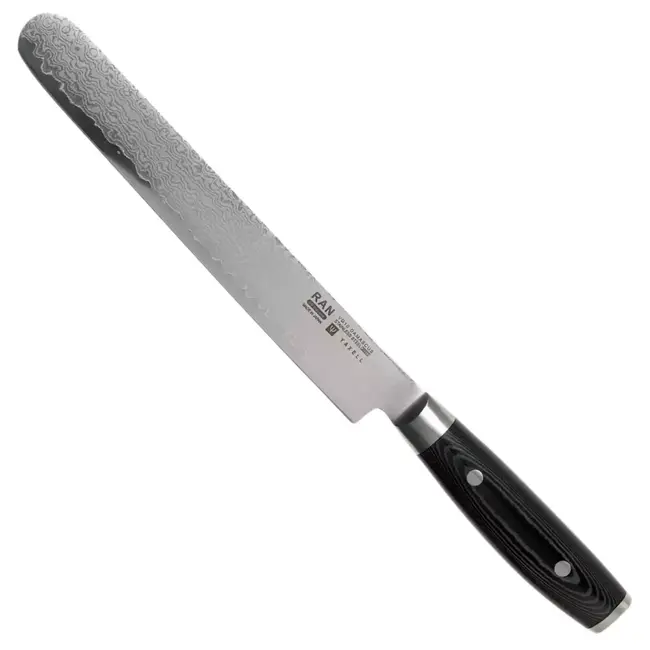 Yaxell Ran Hammes 23 cm – 69 Lagen Damaststaal – VG10 Staal – 61 HRC – Canvas-Micarta Heft