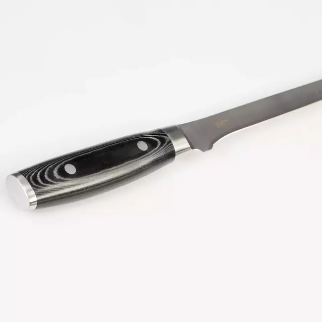 Yaxell Ran Fileermes 23 cm – Flexibel – VG10 Staal – 61 HRC – Canvas-Micarta Heft
